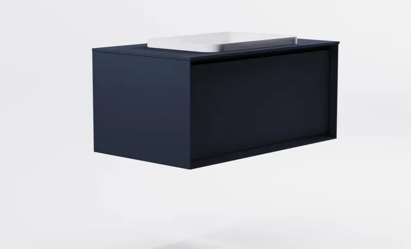 Тумба с раковиной Astra-Form Фрейм 4631177715402 100 см серый матовый