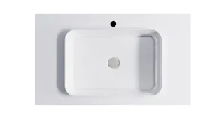 Тумба с раковиной Astra-Form Фрейм 4631177713941 100 см серый матовый