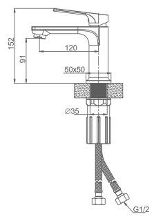 Смеситель для раковины Splenka S30.10.09 графит