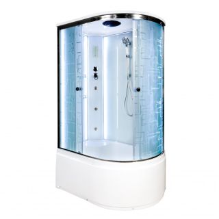 Душевая кабина Deto ЕМ4511 L LED с гм. 110х80х220 см