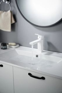 Cмеситель для раковины Knotlor KN-20/WY, белый