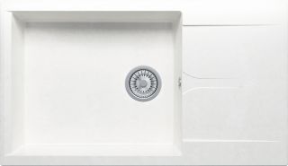 Мойка кухонная Polygran GALS-862 белый хлопок 473356