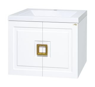 Подвесная тумба под раковину Misty Галвер 60см белый