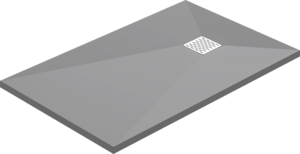 Поддон литьевой Good Door Essentia ГРАФИТ 1000x700 см