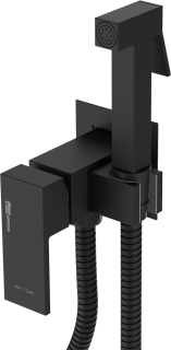 Гигиенический душ Wasserkraft A71638 со смесителем, С ВНУТРЕННЕЙ ЧАСТЬЮ, черный