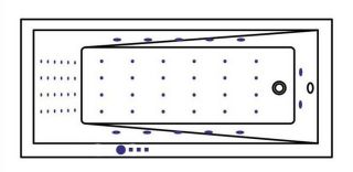 Гидромассажная ванна Whitecross Wave 0101.170075.100.NANO.CR 170x75см Nano хром
