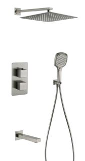 Душевая система скрытого монтажа Grocenberg GB5050NK с Термостатом Vernet (Франция) Никель