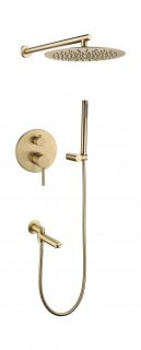 Душевая система скрытого монтажа Grocenberg GB5099MG-1 Матовое золото