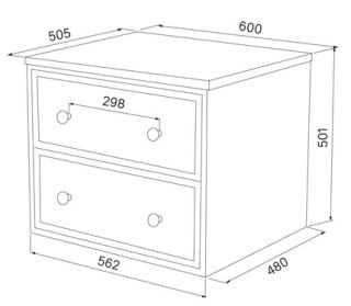Тумба подвесная IDDIS Torr TOR60WMi95K со столешницей 60см орех макадамия/белый матовый