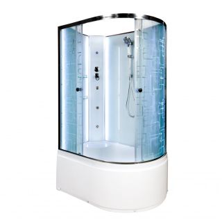 Душевая кабина Deto ЕМ4511 L N LED с гм. 110х80х208 см