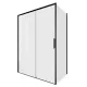 Душевой уголок Aquanet Pleasure Evo AE65-140x80-BT 324139 140x80 см профиль чёрный матовый стекло прозрачное