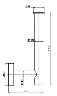 Держатель для запасного рулона туалетной бумаги Swedbe Attribut 9806 хром