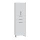 Напольный шкаф-пенал Санта Родос 506006 60 см с бельевой корзиной белый