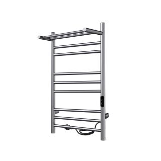 Полотенцесушитель электрический Indigo Line Trinity LСLTE80-50PGFMRt с полкой 80x50 см графит металлик