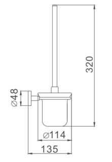 Ёршик Haiba HB8710 чёрный матовый
