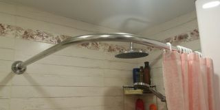 Карниз (штанга) для ванны Bas ХАТИВА 143X143