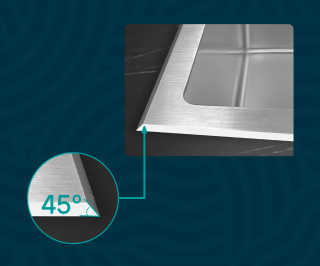 Мойка кухонная Paulmark Kroner-Edge PM777851-BSR брашированная нержавеющая сталь