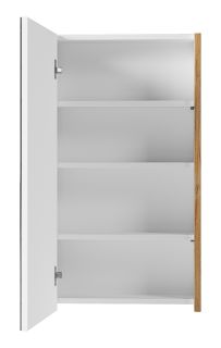 Зеркальный шкаф Misty Ива 45см левый дуб Вотан