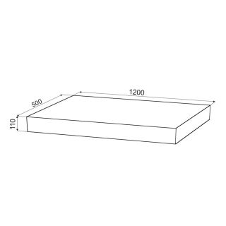 Столешница Velvex Unit 140, белый мрамор