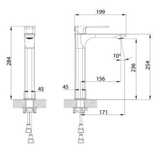 Смеситель для раковины IDDIS Slide SLIBL01i01 чёрный матовый