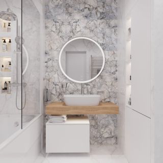 Столешница STWORKI Ольборг 100 без отверстий, дуб французский