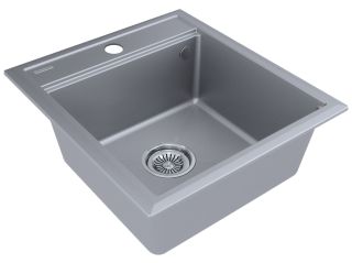 Мойка кухонная Paulmark Stepia PM114651-GRM серый металлик