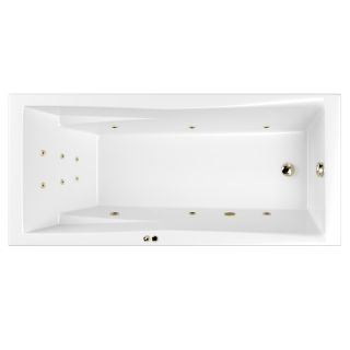 Гидромассажная ванна WHITECROSS Palace 0104.170075.100.LINE.BR 170x75 см Line бронза