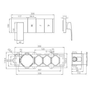 Смеситель для душа Raglo R02.273.09 графит