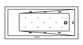 Гидромассажная ванна Whitecross Wave Slim 0111.170075.100.RELAX.CR 170x75см Relax хром