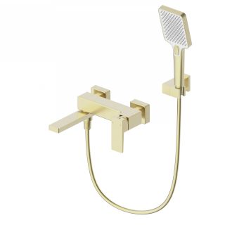 Смеситель для ванны с душем Wonzon & Woghand Cube 2.0 WW-88037068-BG брашированное золото