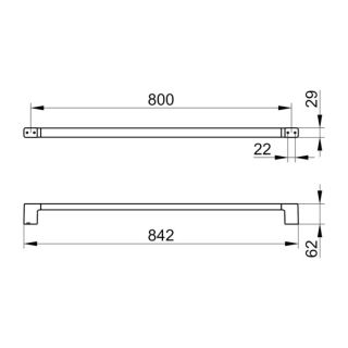 Полотенцедержатель Keuco Moll 12701290800 красное золото шлифованное