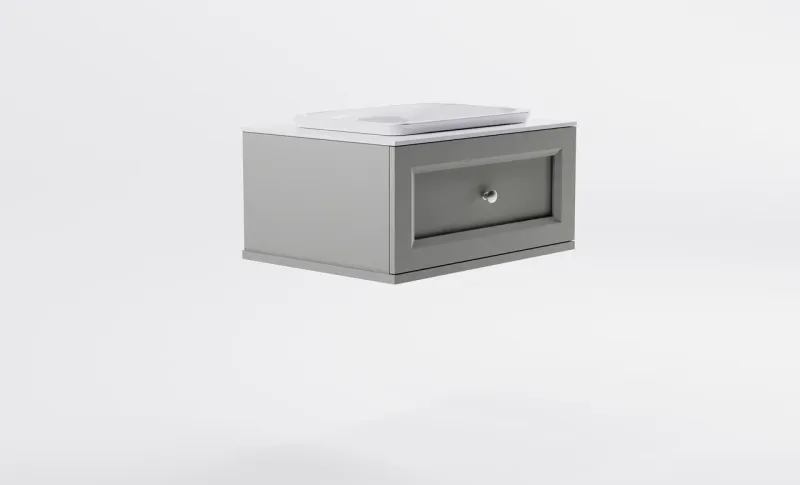 Тумба с раковиной Astra-Form Классик 4631177714009 70 см серый матовый