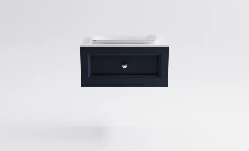 Тумба с раковиной Astra-Form Классик 4631177714085 80 см серый матовый