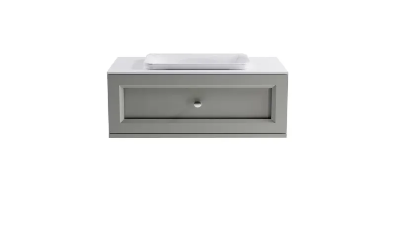 Тумба с раковиной Astra-Form Классик 4631177714122 90 см серый матовый