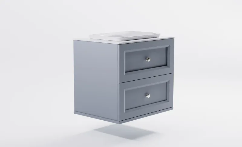 Тумба с раковиной Astra-Form Классик 4631177714306 80 см серый матовый