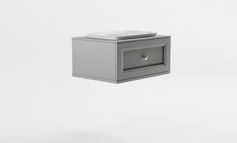 Тумба с раковиной Astra-Form Классик 4631177715440 70 см серый матовый