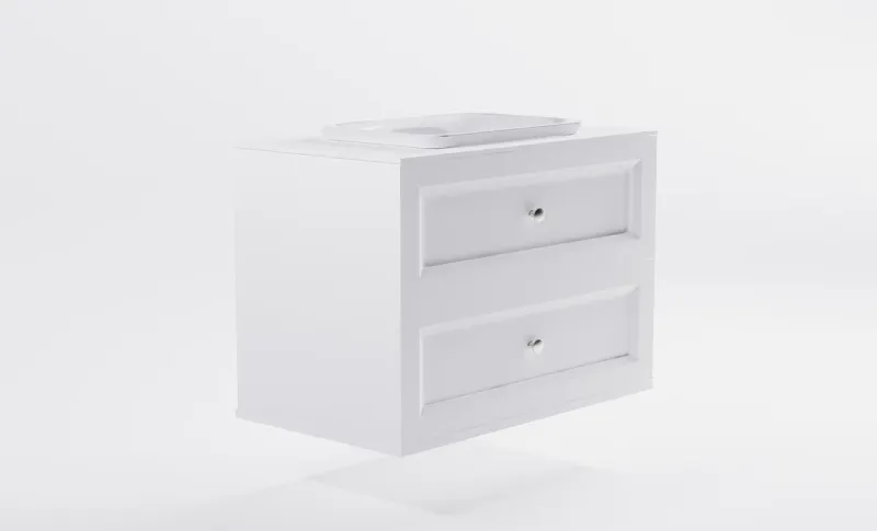 Тумба с раковиной Astra-Form Классик 4631177715839 90 см белый матовый