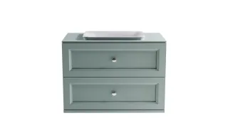 Тумба с раковиной Astra-Form Классик 4631177715785 90 см зелёный матовый