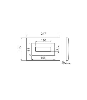 Кнопка смыва AlcaPlast для инсталляции хром матовый M472