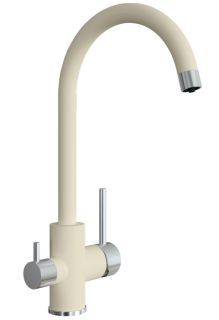 Смеситель для кухни Florentina Клио с подключением под фильтр шампань