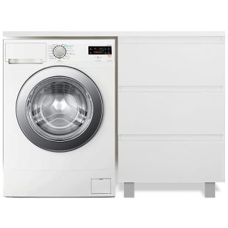 Напольная тумба с раковиной Эстет Dallas Luxe ФР-00009669 П 105см три ящика белый