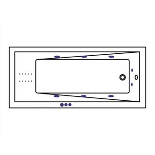 Гидромассажная ванна WHITECROSS Wave 0101.170075.100.SMARTNANO.GL 170x75 см Smart Nano золото