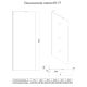Душевая перегородка Veconi Korato KR-77, 800x2000, хром, стекло прозрачное