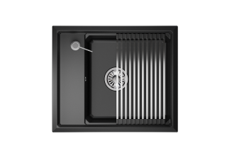 Мойка кухонная Granula Kitchen Space 6004, ШВАРЦ