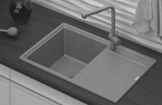 Мойка кухонная Point Лаура PN3005B 78 см черный