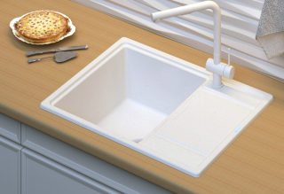 Мойка кухонная Point Стил PN3009W 65 см белый