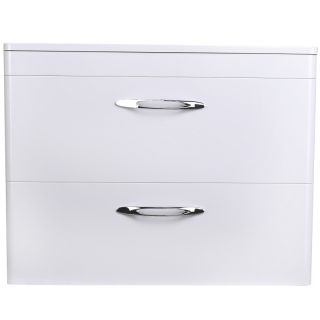 Тумба подвесная под раковину Style Line "Каре 80" СС-00002270  (2 ящ.) Люкс белая, PLUS