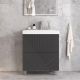 Тумба под раковину напольная Velvex Edge tn.EDG.9696.70.2Y графит, 70 см