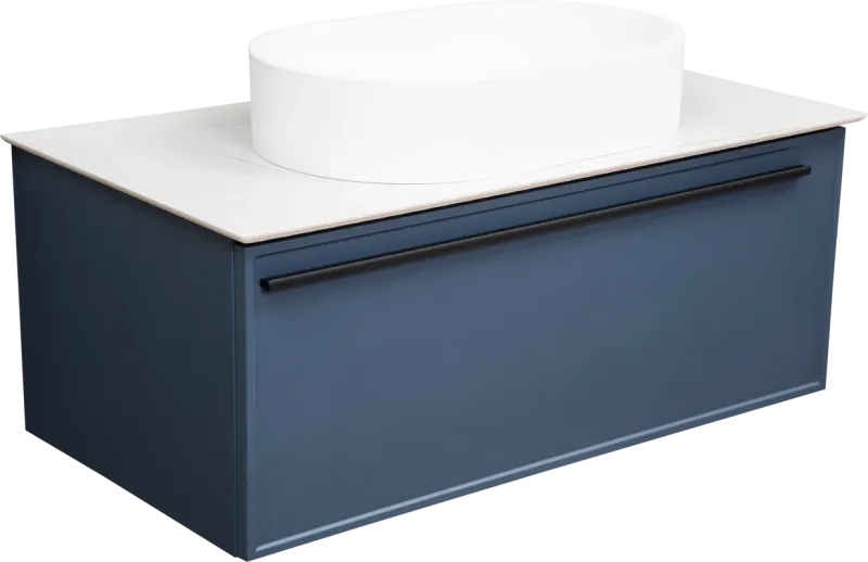 Тумба под раковину La Fenice Elba FNC-01-ELB-BG-100 синяя матовая 100 см