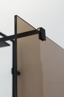 Душевая перегородка CEZARES LIBERTA-L-1-110-120-BR-NERO кронштейн 120см